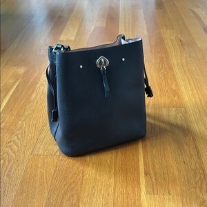Kate Spade Black Leather Bucket bag